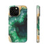 Green Geode in Watercolor - Impact Resistant Phone Case iPhone 14 Pro Max Matte
